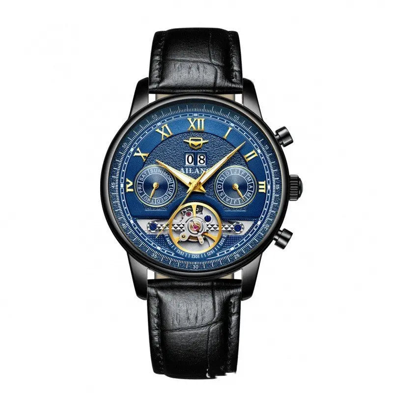 Automatic Mechanical Sun Moon Stars Business Men's Watch - WAlMYe #