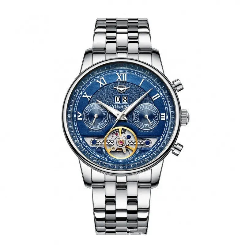 Automatic Mechanical Sun Moon Stars Business Men's Watch - WAlMYe #