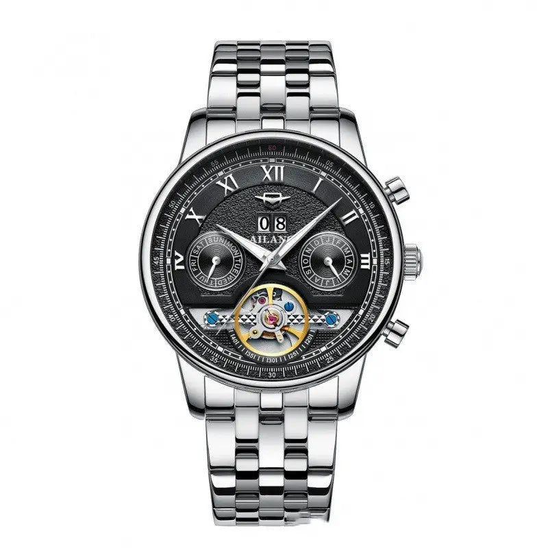 Automatic Mechanical Sun Moon Stars Business Men's Watch - WAlMYe #