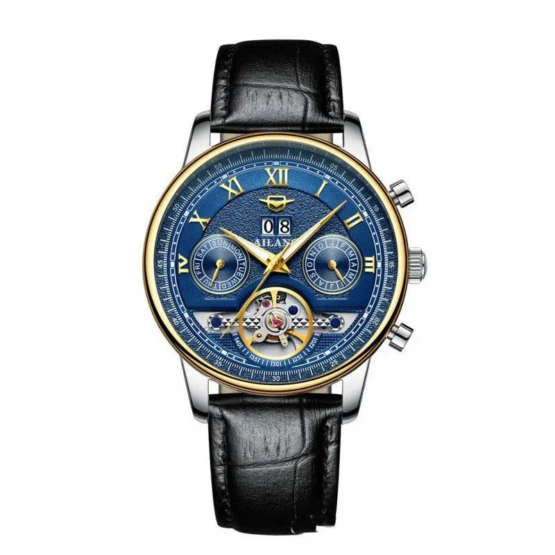 Automatic Mechanical Sun Moon Stars Business Men's Watch - WAlMYe #