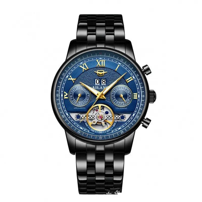 Automatic Mechanical Sun Moon Stars Business Men's Watch - WAlMYe #