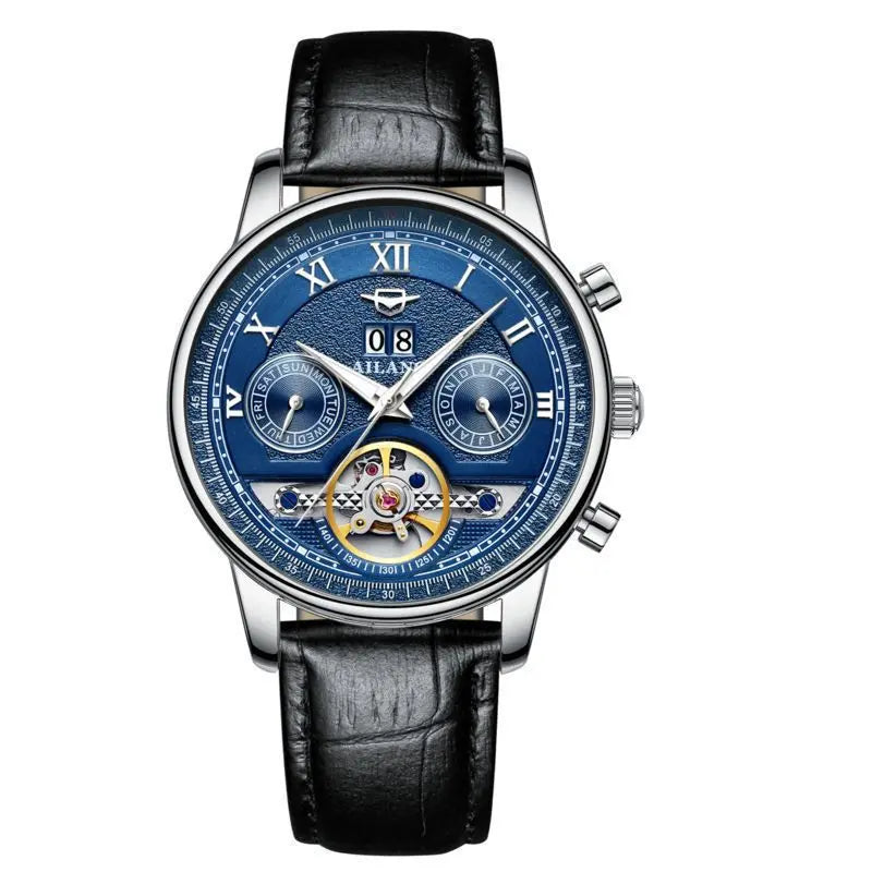 Automatic Mechanical Sun Moon Stars Business Men's Watch - WAlMYe #