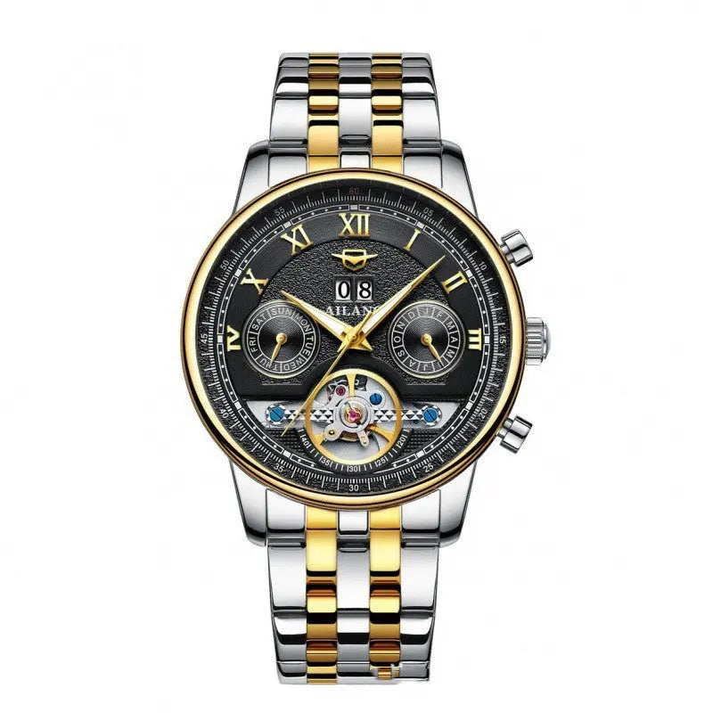 Automatic Mechanical Sun Moon Stars Business Men's Watch - WAlMYe #