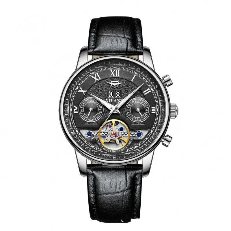 Automatic Mechanical Sun Moon Stars Business Men's Watch - WAlMYe #