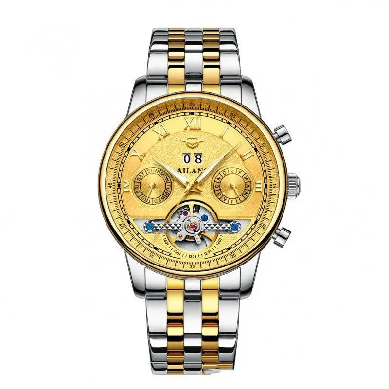 Automatic Mechanical Sun Moon Stars Business Men's Watch - WAlMYe #