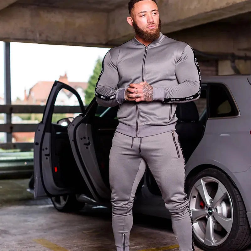 Autumn And Winter Slim Zipper Casual Cardigan Sports Casual Suit - WAlMYe #