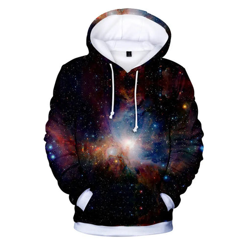 Autumn and Winter Starry Digital 3D Digital Printing Hooded Sweater - WAlMYe #