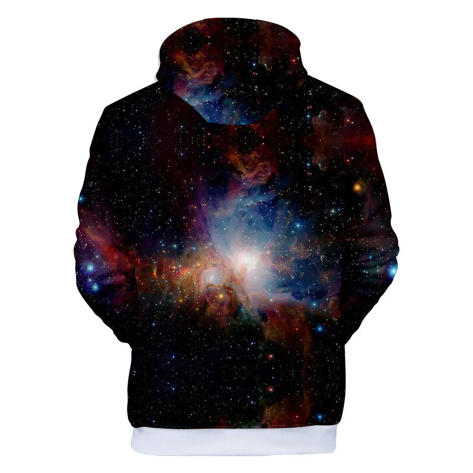 Autumn and Winter Starry Digital 3D Digital Printing Hooded Sweater - WAlMYe #