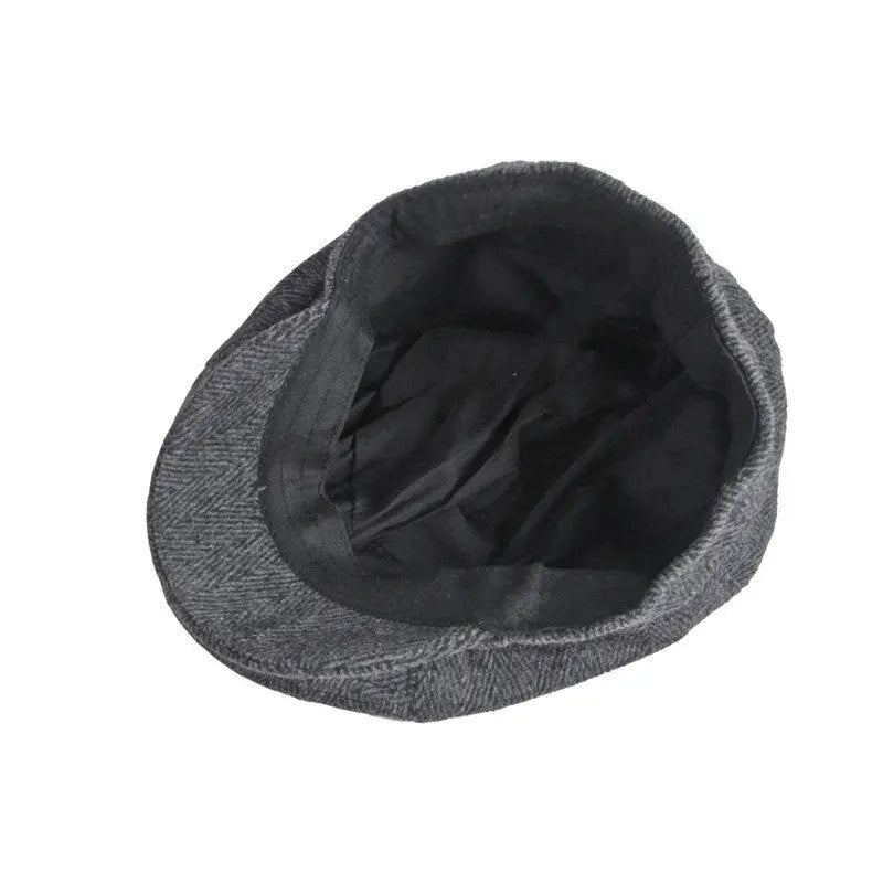 British Retro Octagonal Hat Leisure Literature - WAlMYe #