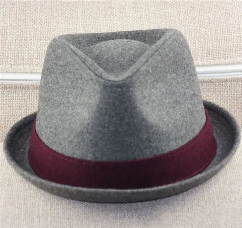 British Style Autumn And Winter Woolen Jazz Hat - WAlMYe #