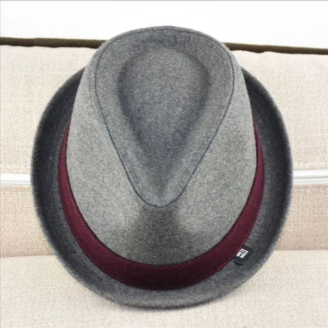 British Style Autumn And Winter Woolen Jazz Hat - WAlMYe #