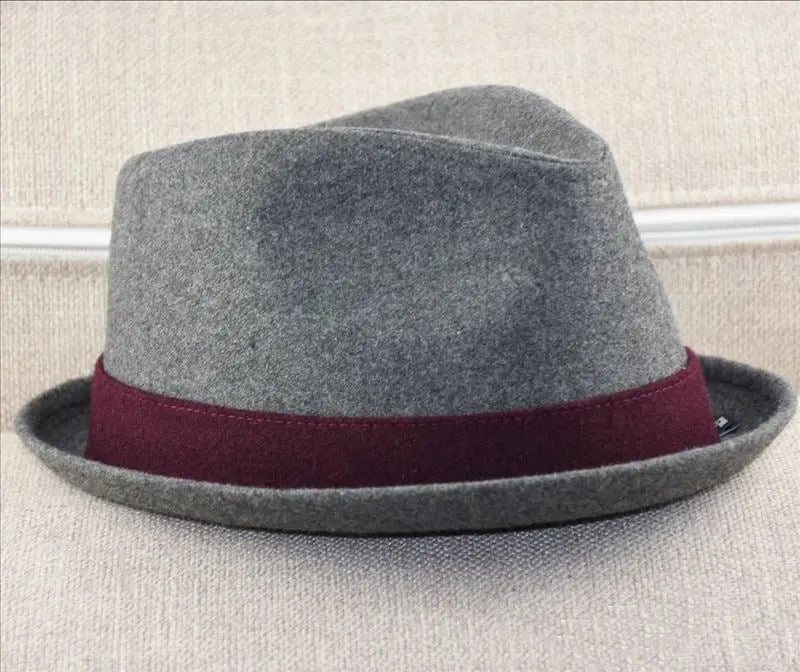 British Style Autumn And Winter Woolen Jazz Hat - WAlMYe #