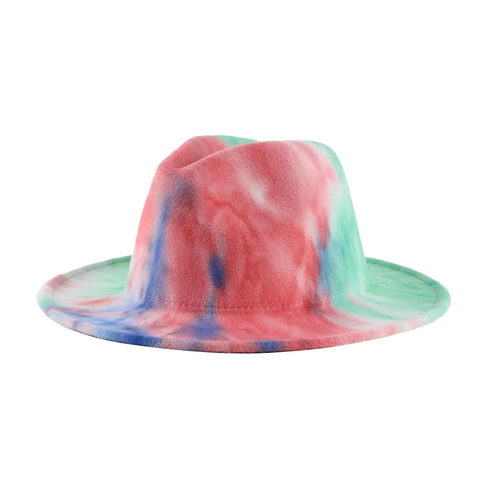 British Style Men And Women Double-Sided Tie-Dye Gradient Fashion Jazz Hat - WAlMYe #