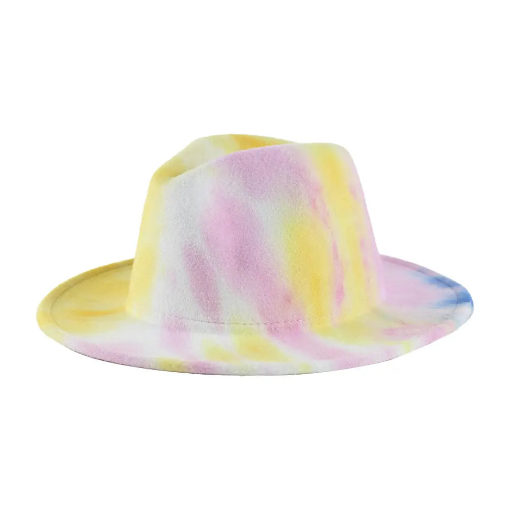 British Style Men And Women Double-Sided Tie-Dye Gradient Fashion Jazz Hat - WAlMYe #