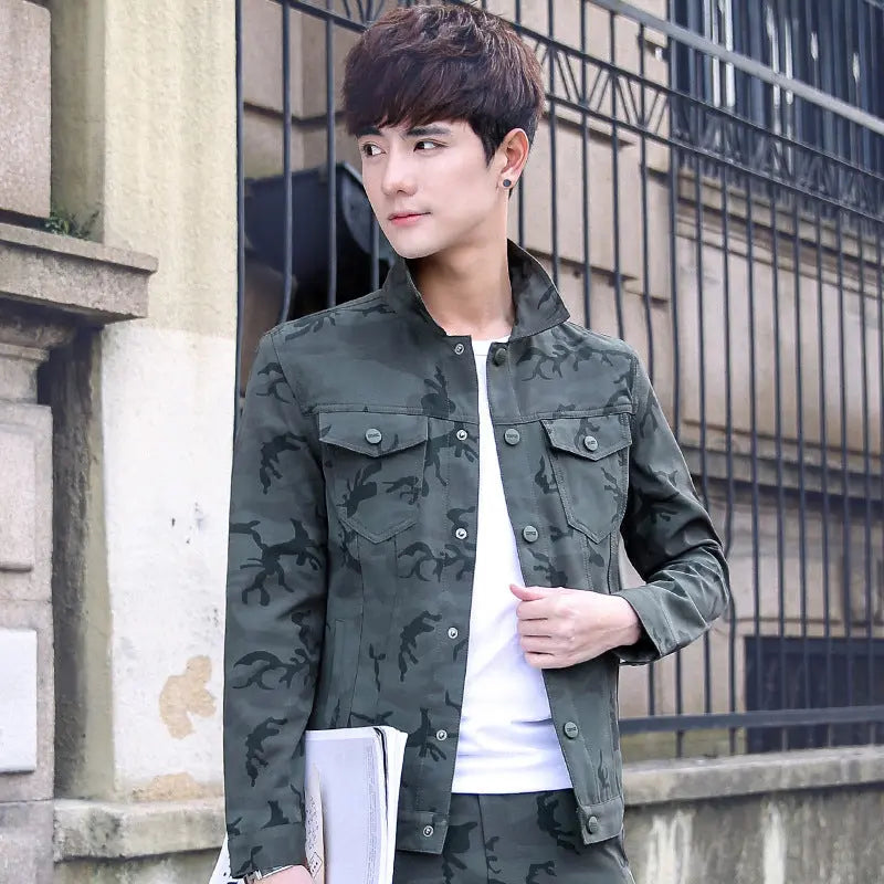 Camouflage Jacket Men's Handsome Overalls Men's Jackets - WAlMYe #