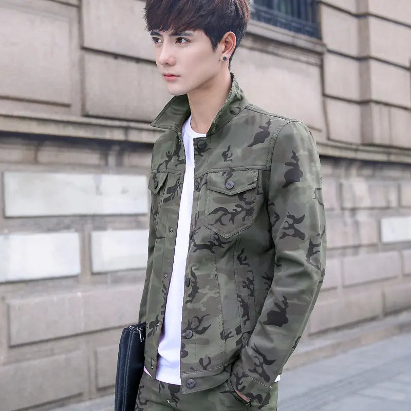 Camouflage Jacket Men's Handsome Overalls Men's Jackets - WAlMYe #
