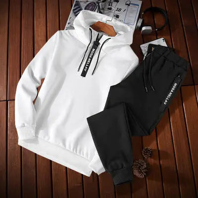 Casual Sports Suit Men's Fashion Sweater Two Piece Suit - WAlMYe #