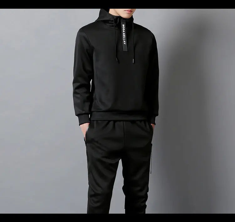Casual Sports Suit Men's Fashion Sweater Two Piece Suit - WAlMYe #