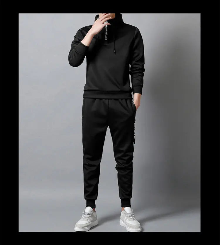 Casual Sports Suit Men's Fashion Sweater Two Piece Suit - WAlMYe #