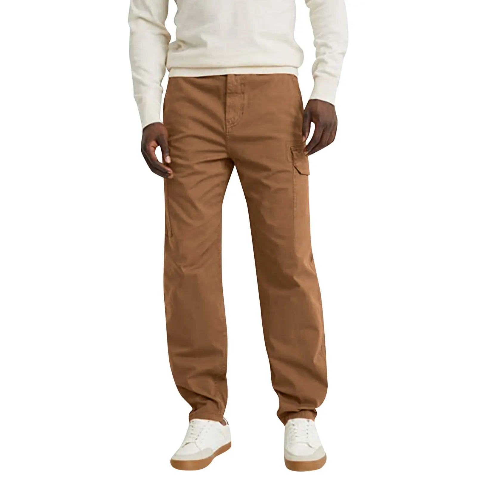 Casual Trousers With Pocket Straight Loose Cargo Pants For Men - WAlMYe #