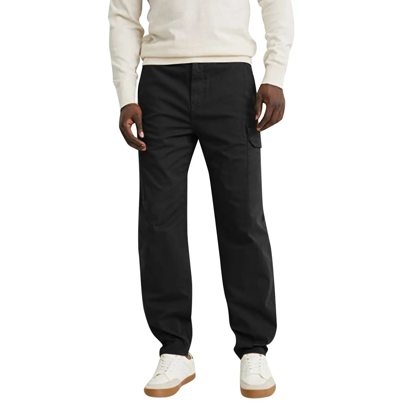 Casual Trousers With Pocket Straight Loose Cargo Pants For Men - WAlMYe #