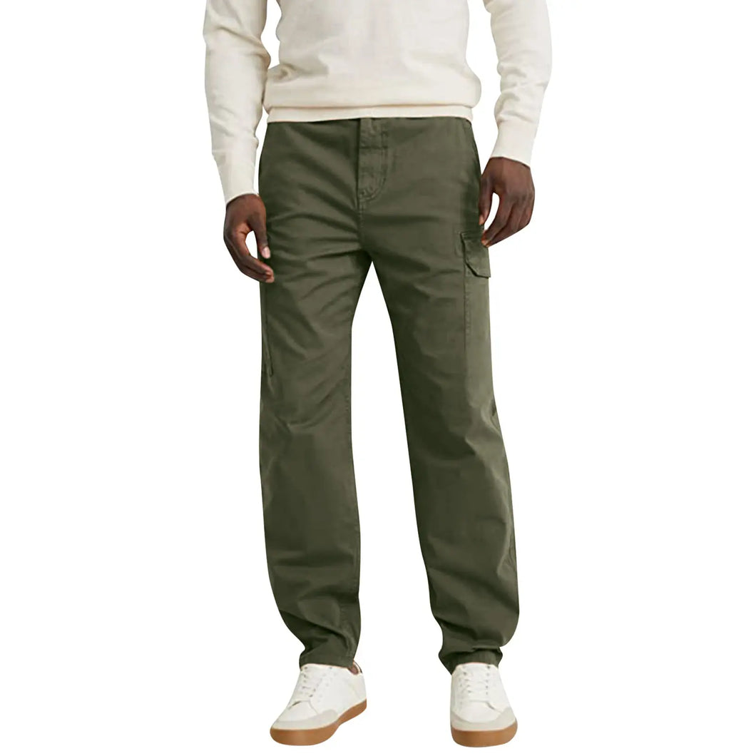 Casual Trousers With Pocket Straight Loose Cargo Pants For Men - WAlMYe #