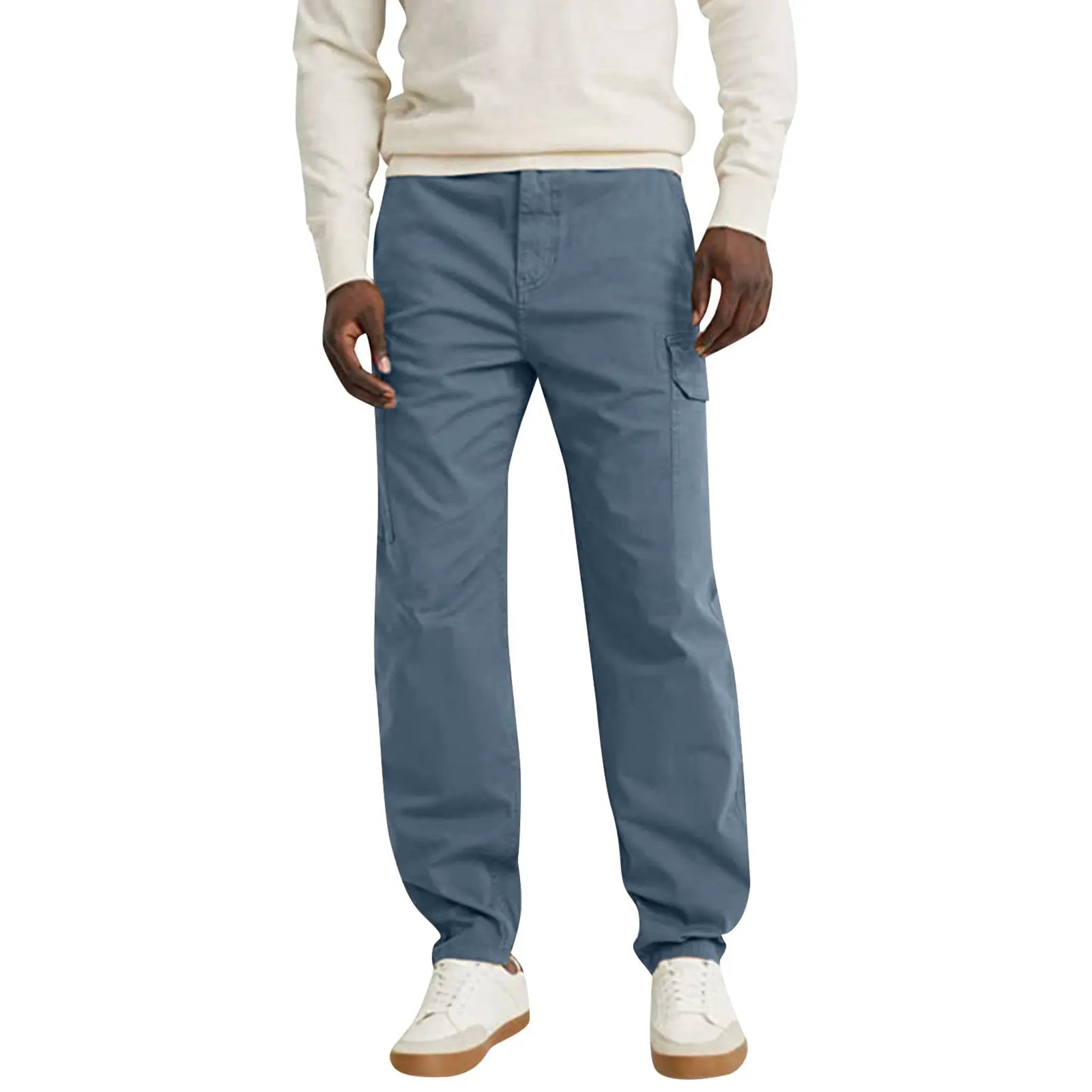 Casual Trousers With Pocket Straight Loose Cargo Pants For Men - WAlMYe #
