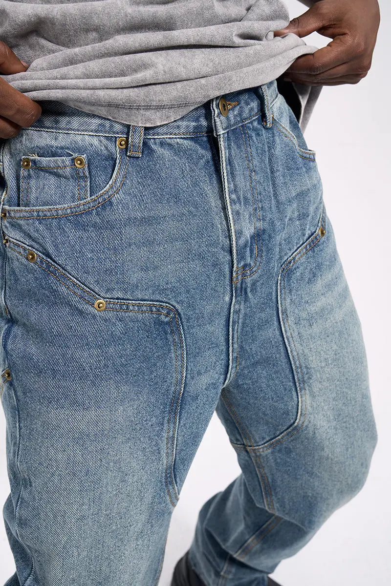 Casual Western Vintage Jeans Men - WAlMYe #