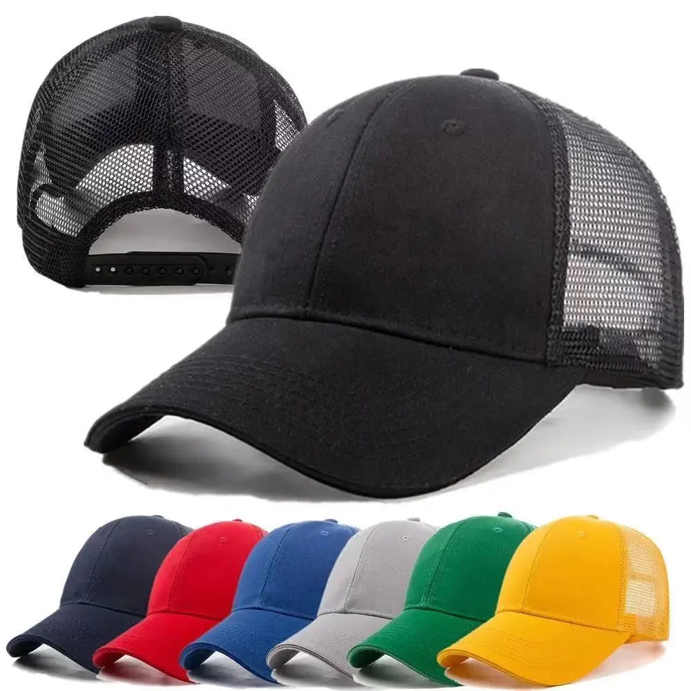 Casual baseball cap with mesh embroidered logo - WAlMYe #