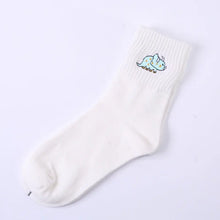 Load image into Gallery viewer, Cotton Mbroidered Dinosaur Women&#39;s Tube Socks - WAlMYe #
