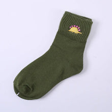 Load image into Gallery viewer, Cotton Mbroidered Dinosaur Women&#39;s Tube Socks - WAlMYe #
