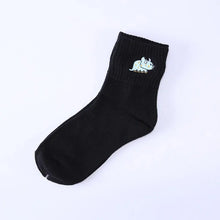 Load image into Gallery viewer, Cotton Mbroidered Dinosaur Women&#39;s Tube Socks - WAlMYe #
