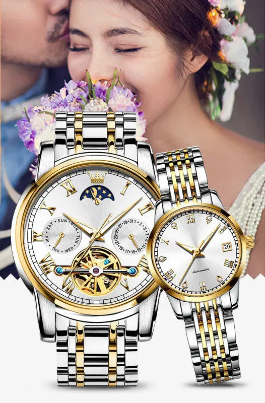 Couple's Automatic Pair Of Mechanical Watches - WAlMYe #