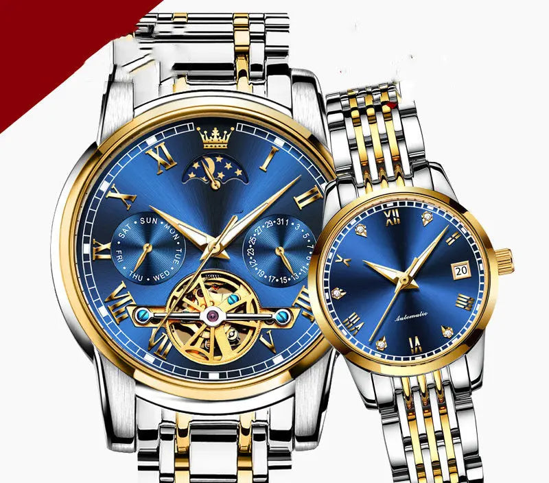Couple's Automatic Pair Of Mechanical Watches - WAlMYe #