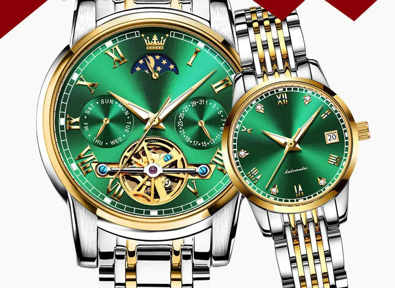 Couple's Automatic Pair Of Mechanical Watches - WAlMYe #