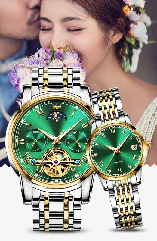 Couple's Automatic Pair Of Mechanical Watches - WAlMYe #