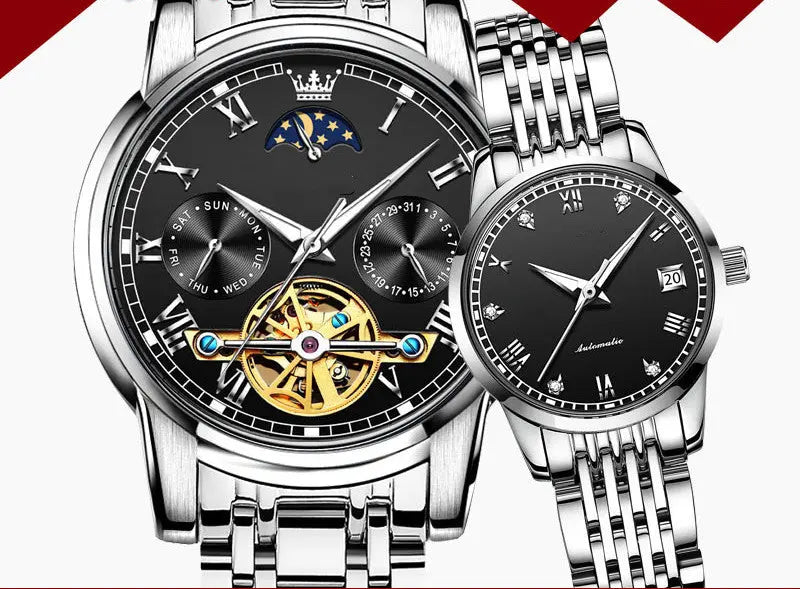 Couple's Automatic Pair Of Mechanical Watches - WAlMYe #