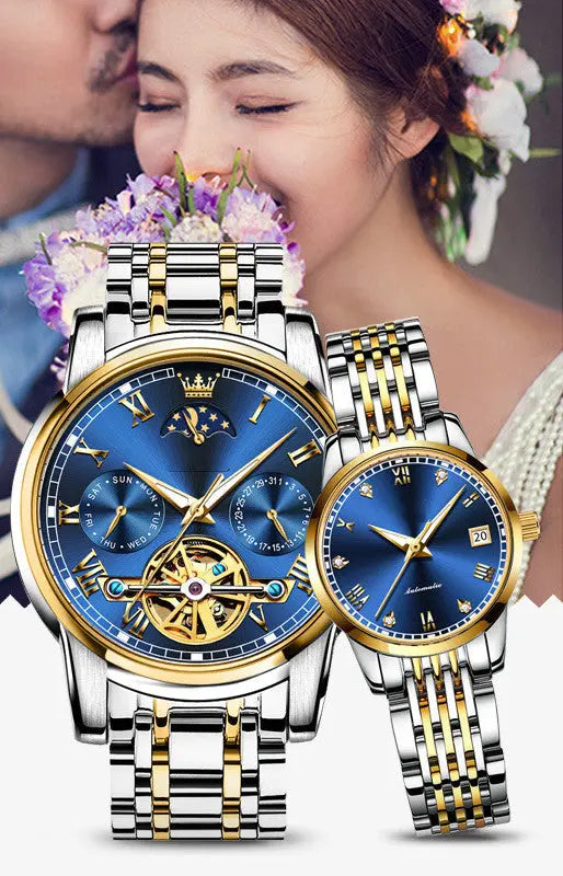 Couple's Automatic Pair Of Mechanical Watches - WAlMYe #