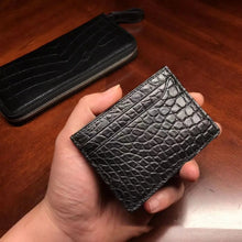 Load image into Gallery viewer, Crocodile Pattern Genuine Leather Fashionable Men&#39;s Multi Card Wallet - WAlMYe #
