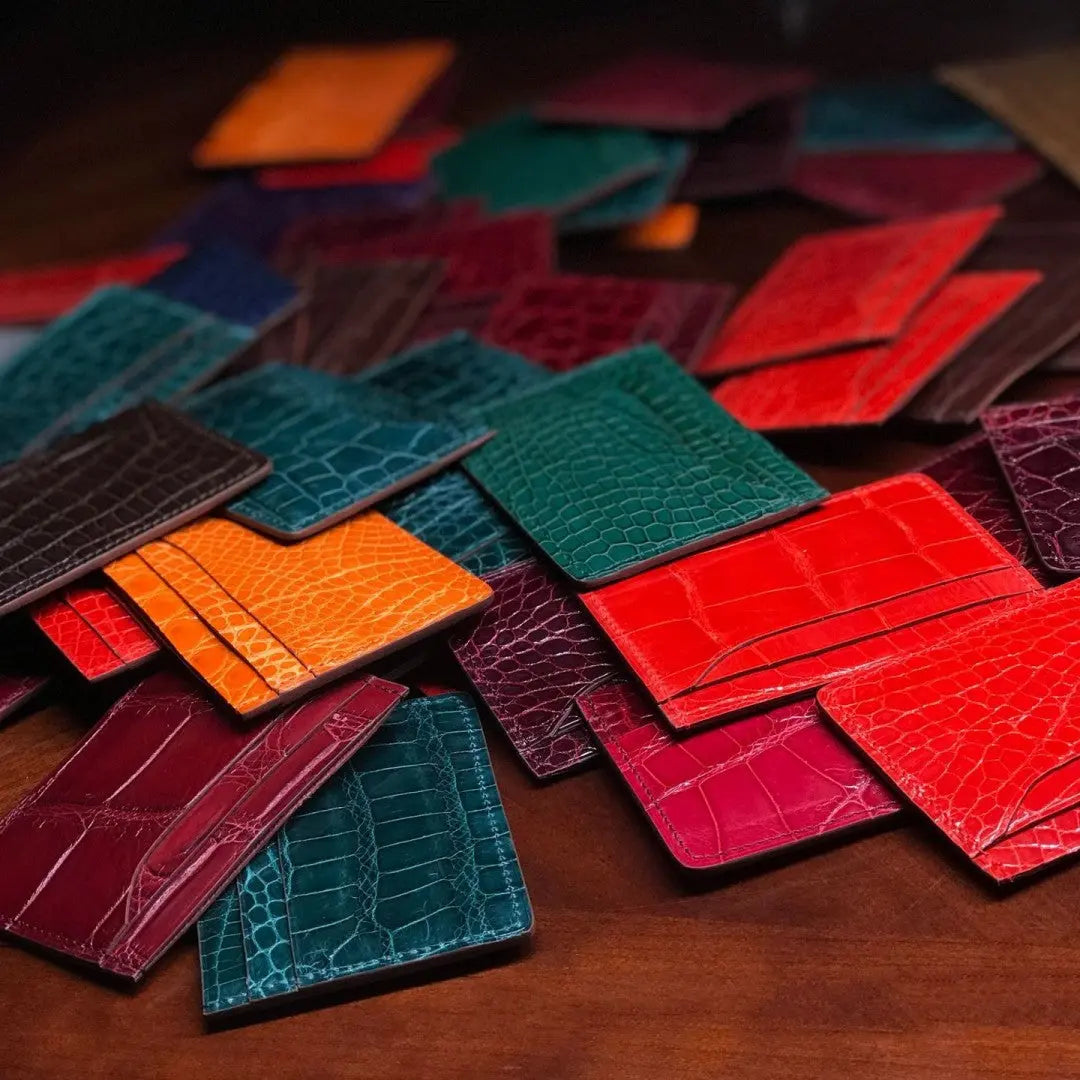 Crocodile Pattern Genuine Leather Fashionable Men's Multi Card Wallet - WAlMYe #