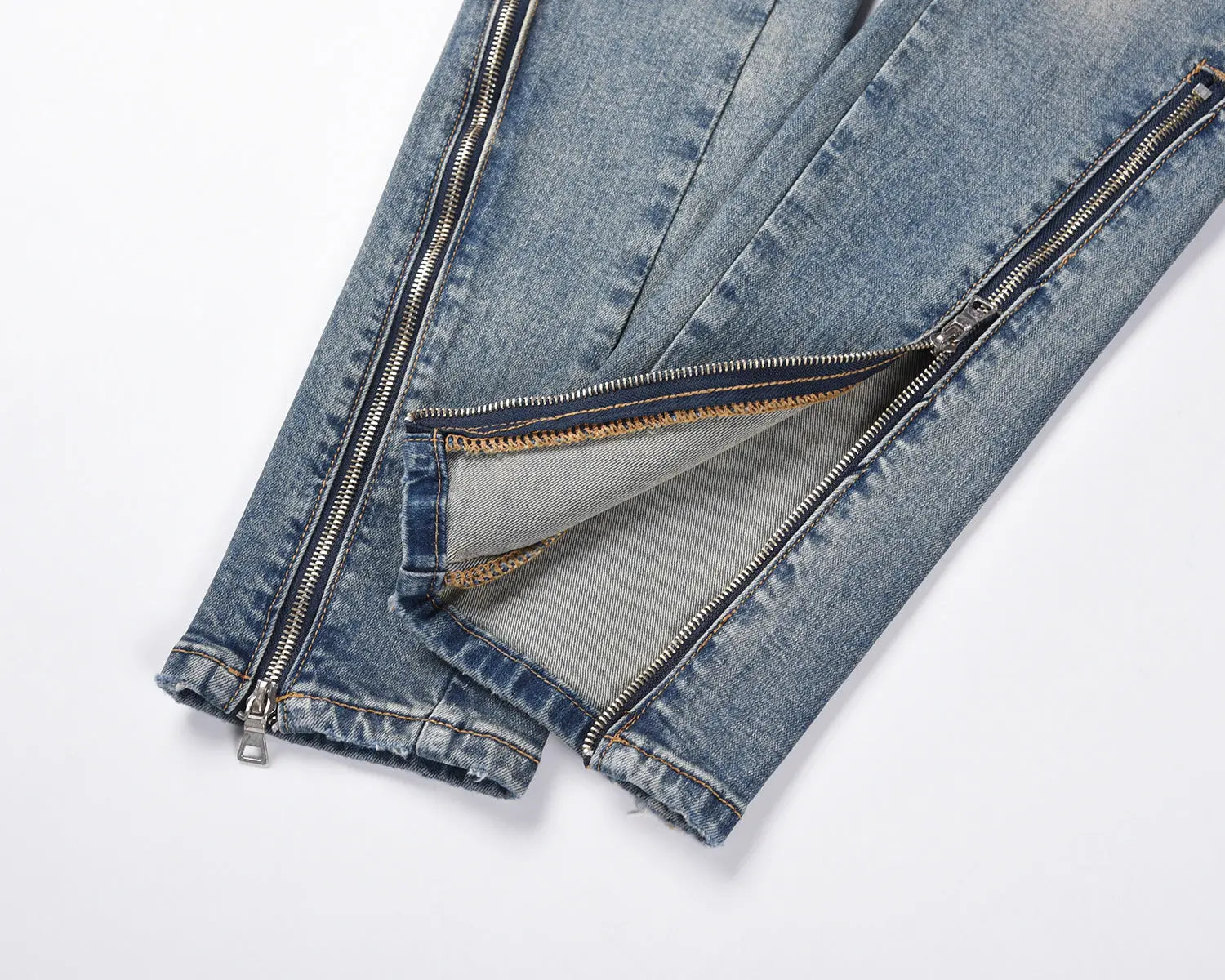 Cut Three-dimensional Stretch High Street Men's Jeans - WAlMYe #