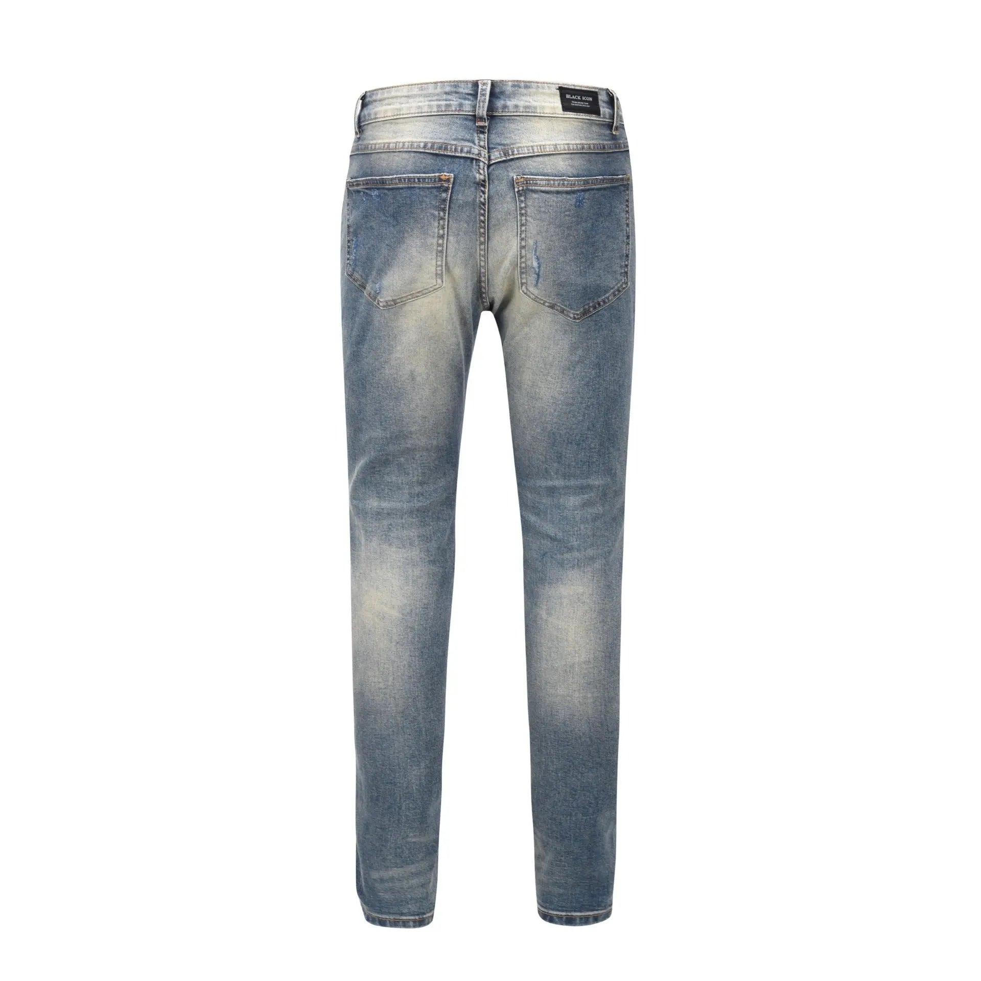 Cut Three-dimensional Stretch High Street Men's Jeans - WAlMYe #