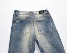 Load image into Gallery viewer, Cut Three-dimensional Stretch High Street Men&#39;s Jeans - WAlMYe #
