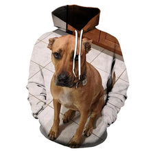 Load image into Gallery viewer, Cute Gentle Dog Men and Women 3D Pullover Hooded Sweater - WAlMYe #
