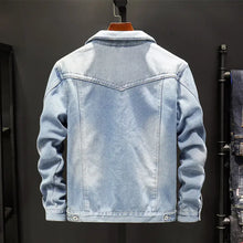 Load image into Gallery viewer, Denim Jacket Men Korean Gown Trend Denim Jacket Men&#39;s Top Clothes Casual Jacket - WAlMYe #
