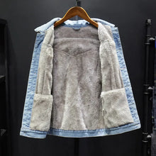 Load image into Gallery viewer, Denim Jacket Men Korean Gown Trend Denim Jacket Men&#39;s Top Clothes Casual Jacket - WAlMYe #
