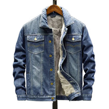 Load image into Gallery viewer, Denim Jacket Men Korean Gown Trend Denim Jacket Men&#39;s Top Clothes Casual Jacket - WAlMYe #
