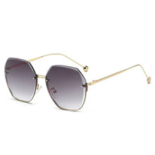 Load image into Gallery viewer, Diamond Cut Edge Rimless Two-tone Sunglasses - WAlMYe #
