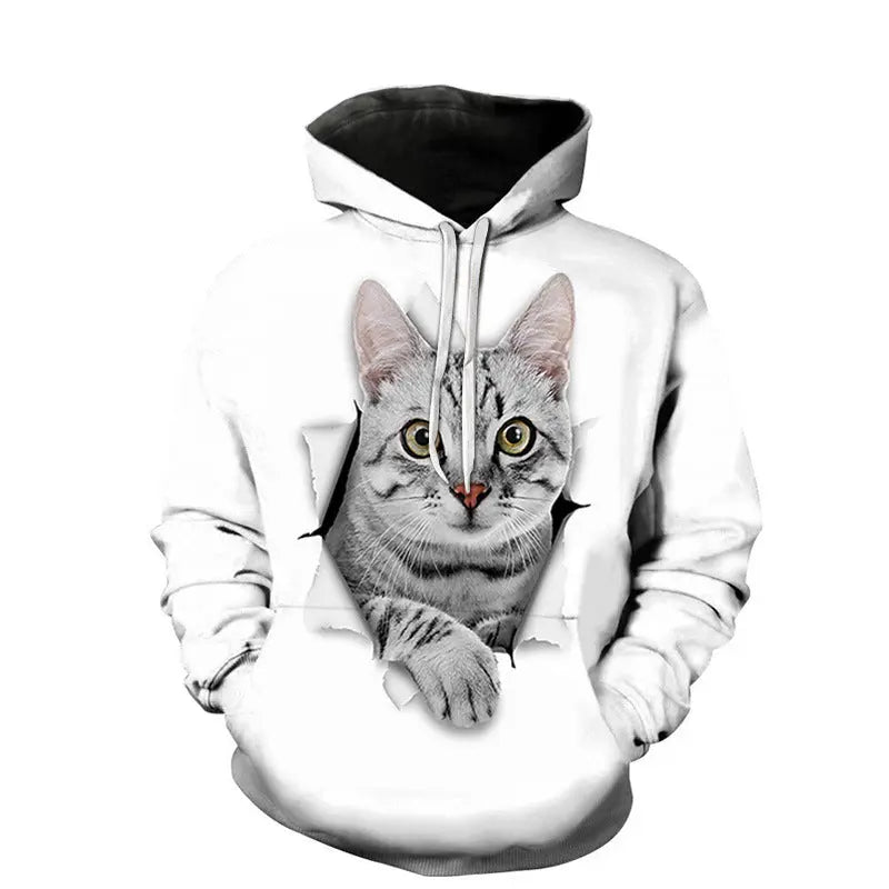Digital Print Casual Couple Sports Hoodie - WAlMYe #