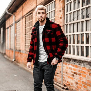 Double-sided Fleece Fashion Casual Men's Jacket - WAlMYe #